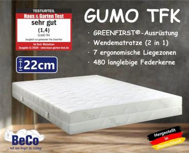 Taschen-Federkern-Matratze GUMO 180/200 Härte 2/3